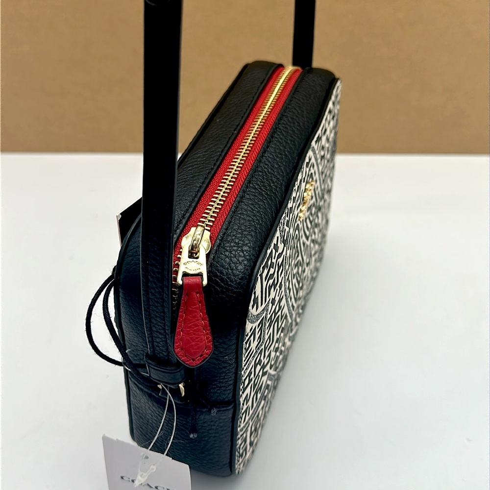 COACH Disney Mickey Mouse x Keith Haring Mini Leather Camera Bag - Picture 7 of 16